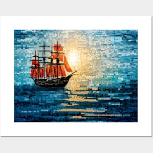 Sailing Boat Marine Art Decor Paint Posters and Art